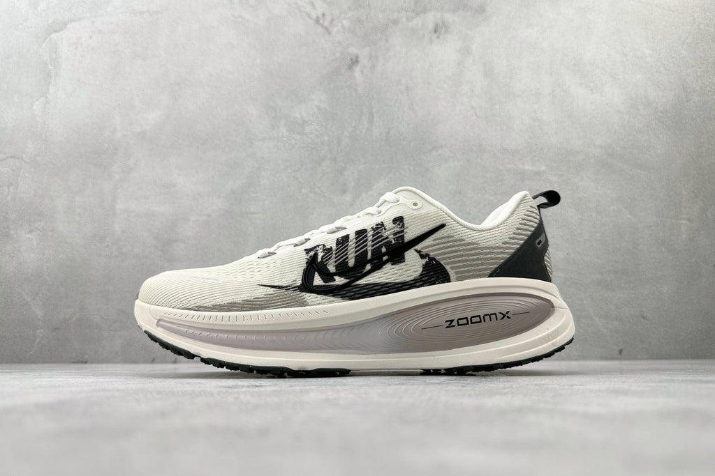 Nike Vomero 18 Sneakers – White with Black RUN Graphic