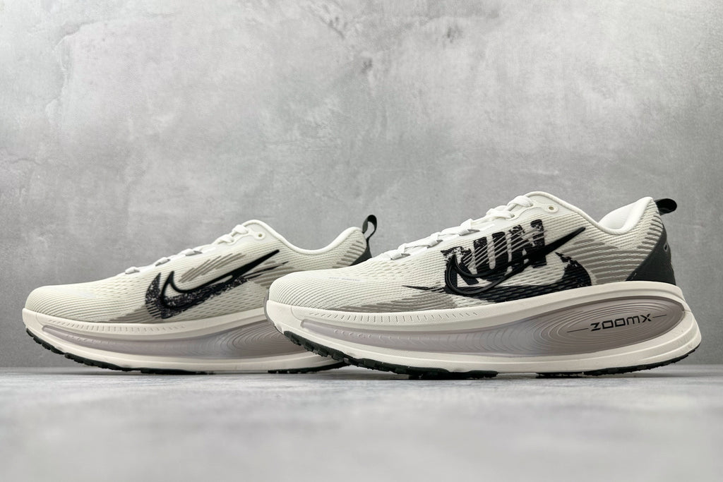 Nike Vomero 18 Sneakers – White with Black RUN Graphic