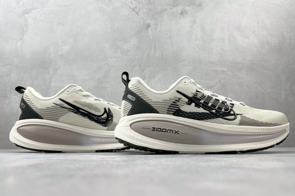 Nike Vomero 18 Sneakers – White with Black RUN Graphic