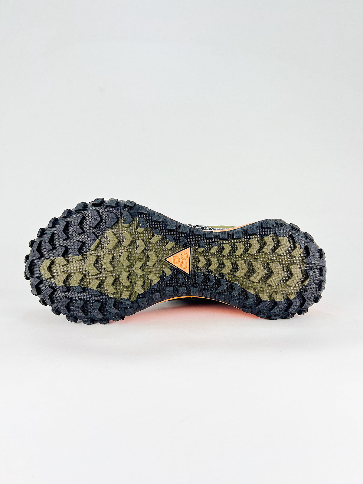 Nike ACG Grid Sneakers - Olive Green & Orange