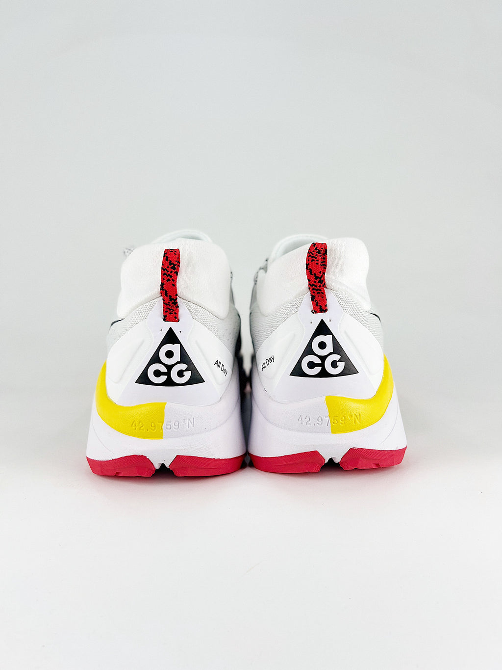 Nike ACG Sneakers - White, Black, Yellow & Red