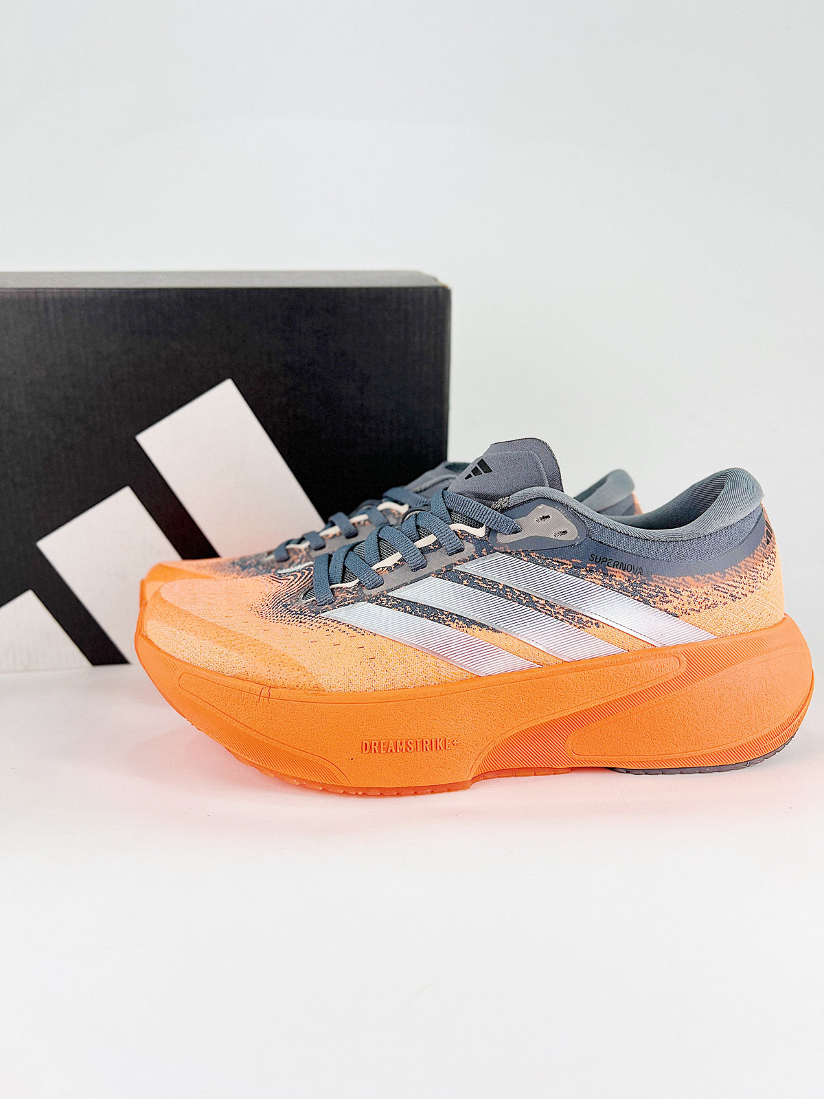 Adidas Supernova Rise 3 Running Shoes - Orange, Gray & Silver