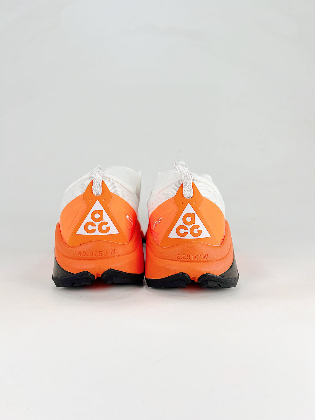 Nike ACG ZoomX Trail Running Shoes - White & Orange