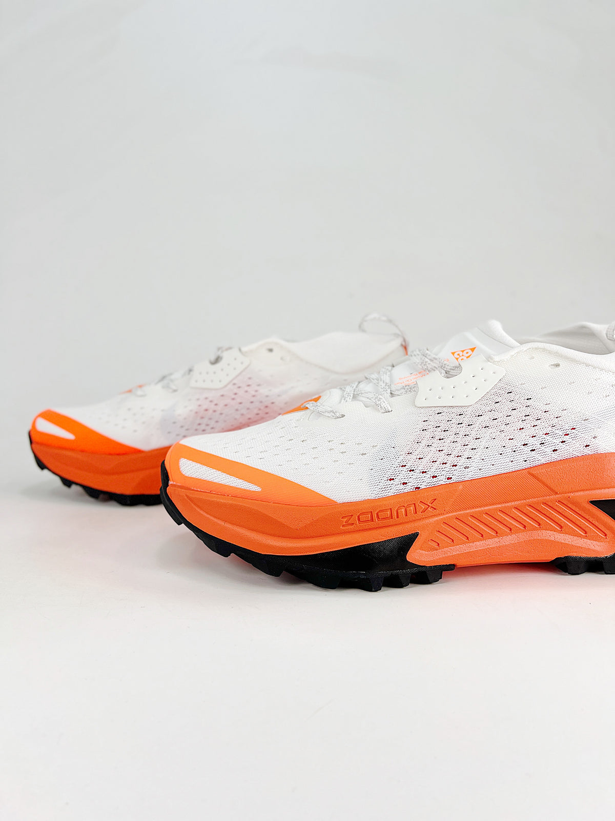 Nike ACG ZoomX Trail Running Shoes - White & Orange