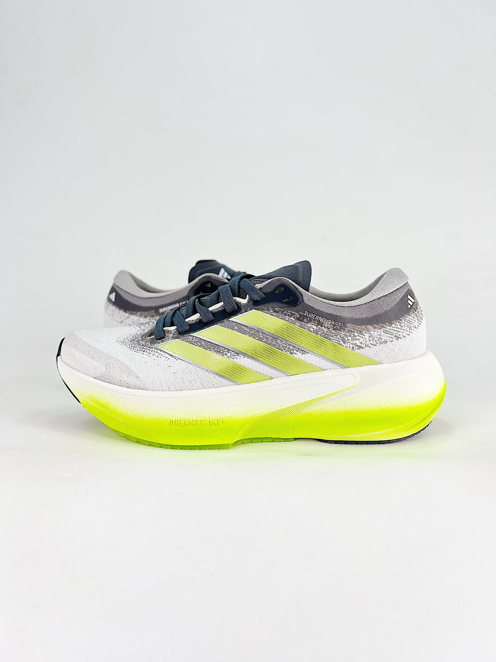 adidas Supernova Rise 3 Running Shoes - White/Gray/Neon Yellow