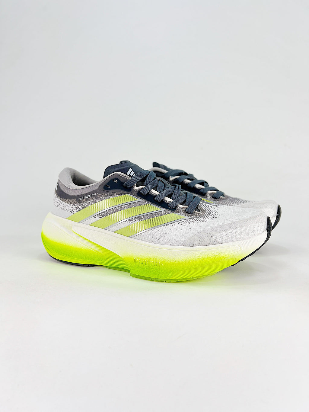 adidas Supernova Rise 3 Running Shoes - White/Gray/Neon Yellow