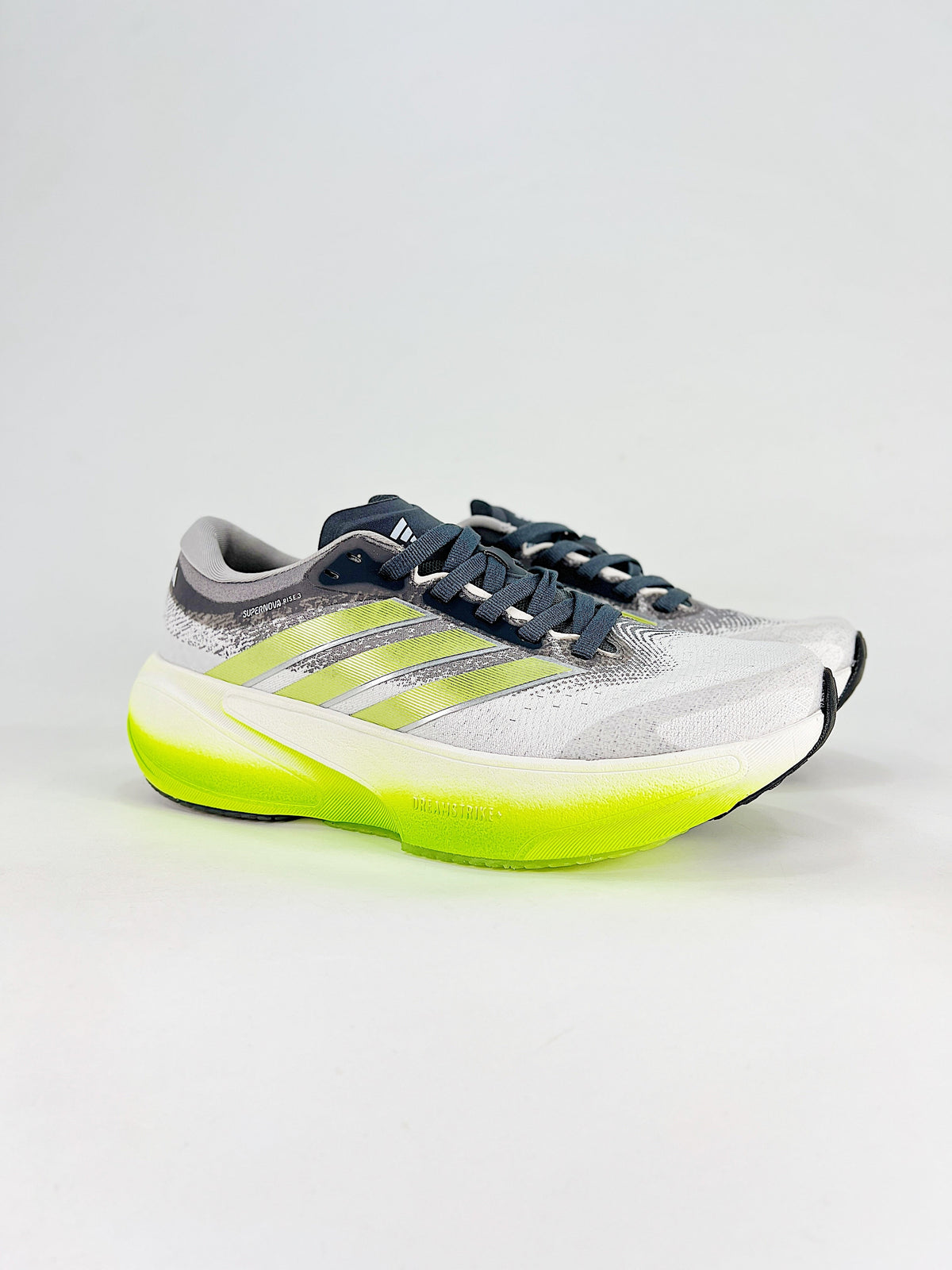 adidas Supernova Rise 3 Running Shoes - White/Gray/Neon Yellow