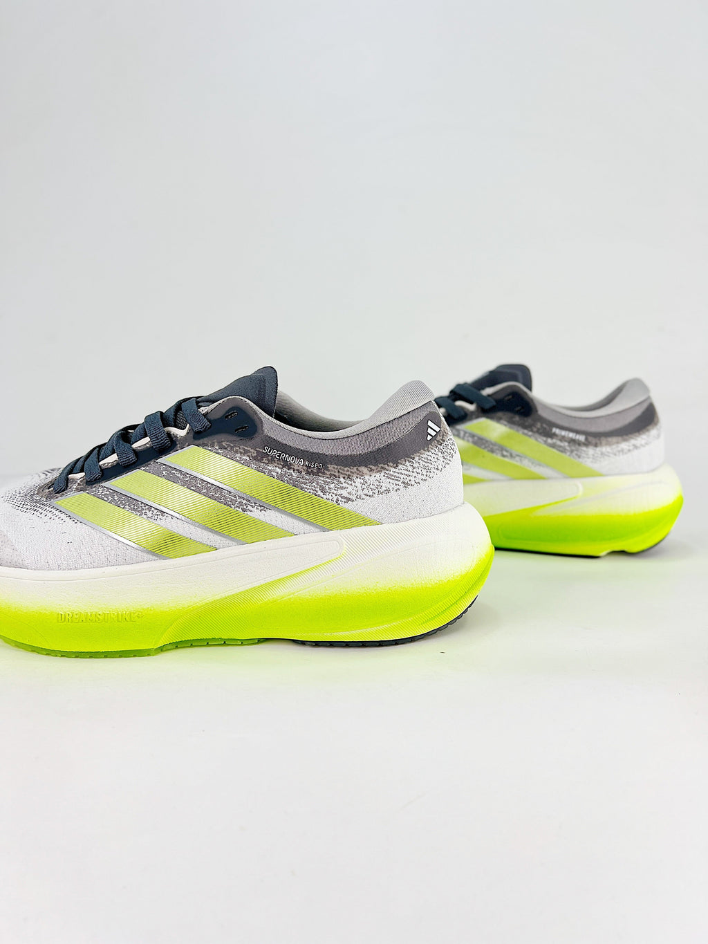 adidas Supernova Rise 3 Running Shoes - White/Gray/Neon Yellow