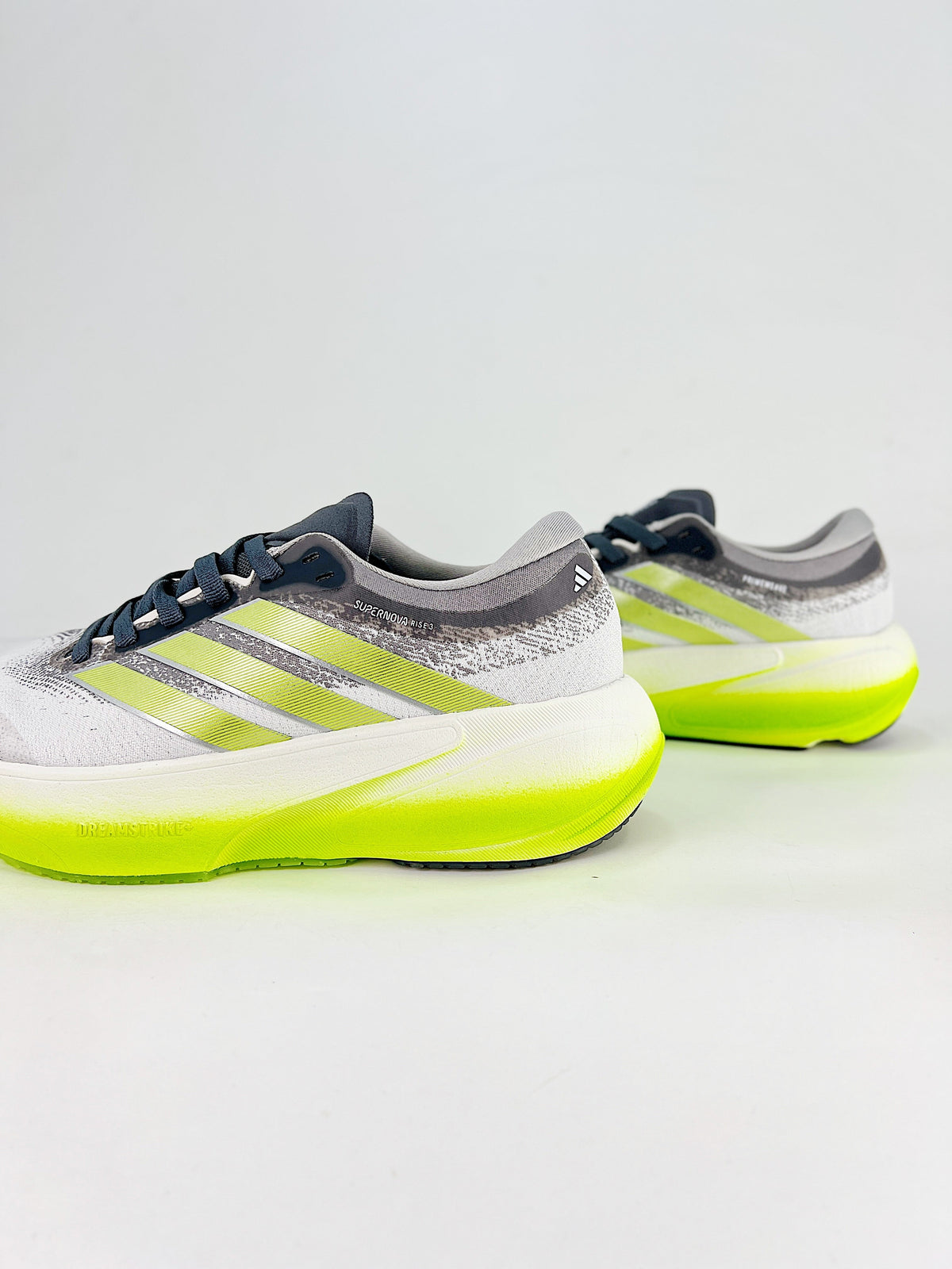 adidas Supernova Rise 3 Running Shoes - White/Gray/Neon Yellow