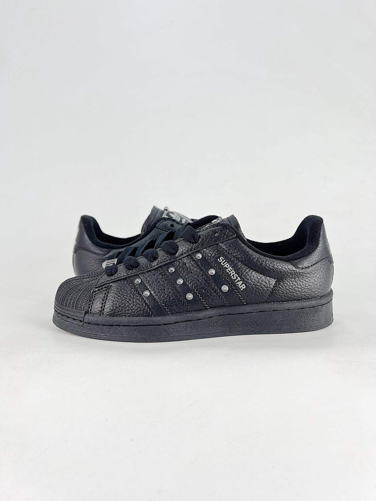 adidas Superstar Studded Leather Sneakers - Black