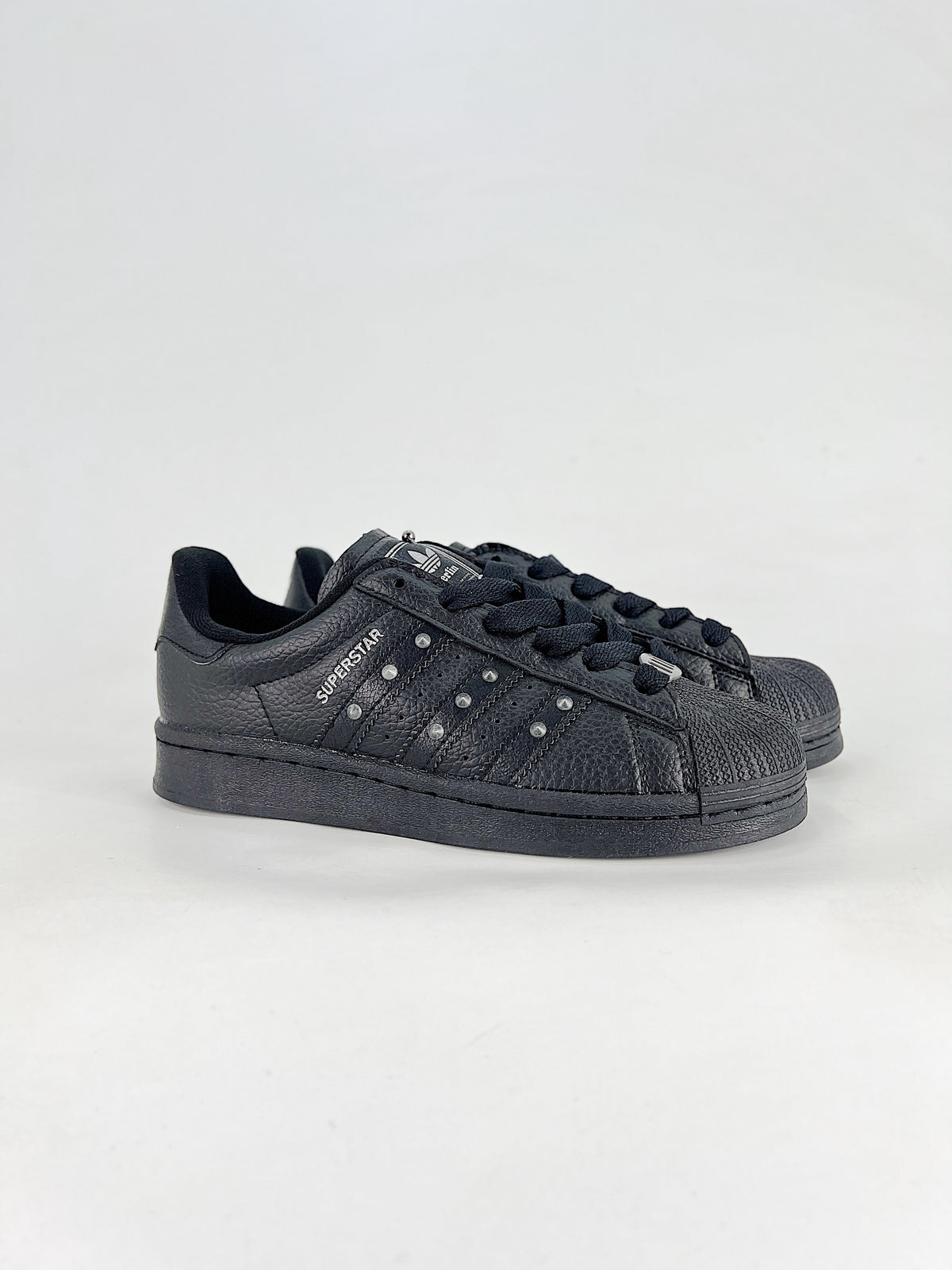 adidas Superstar Studded Leather Sneakers - Black