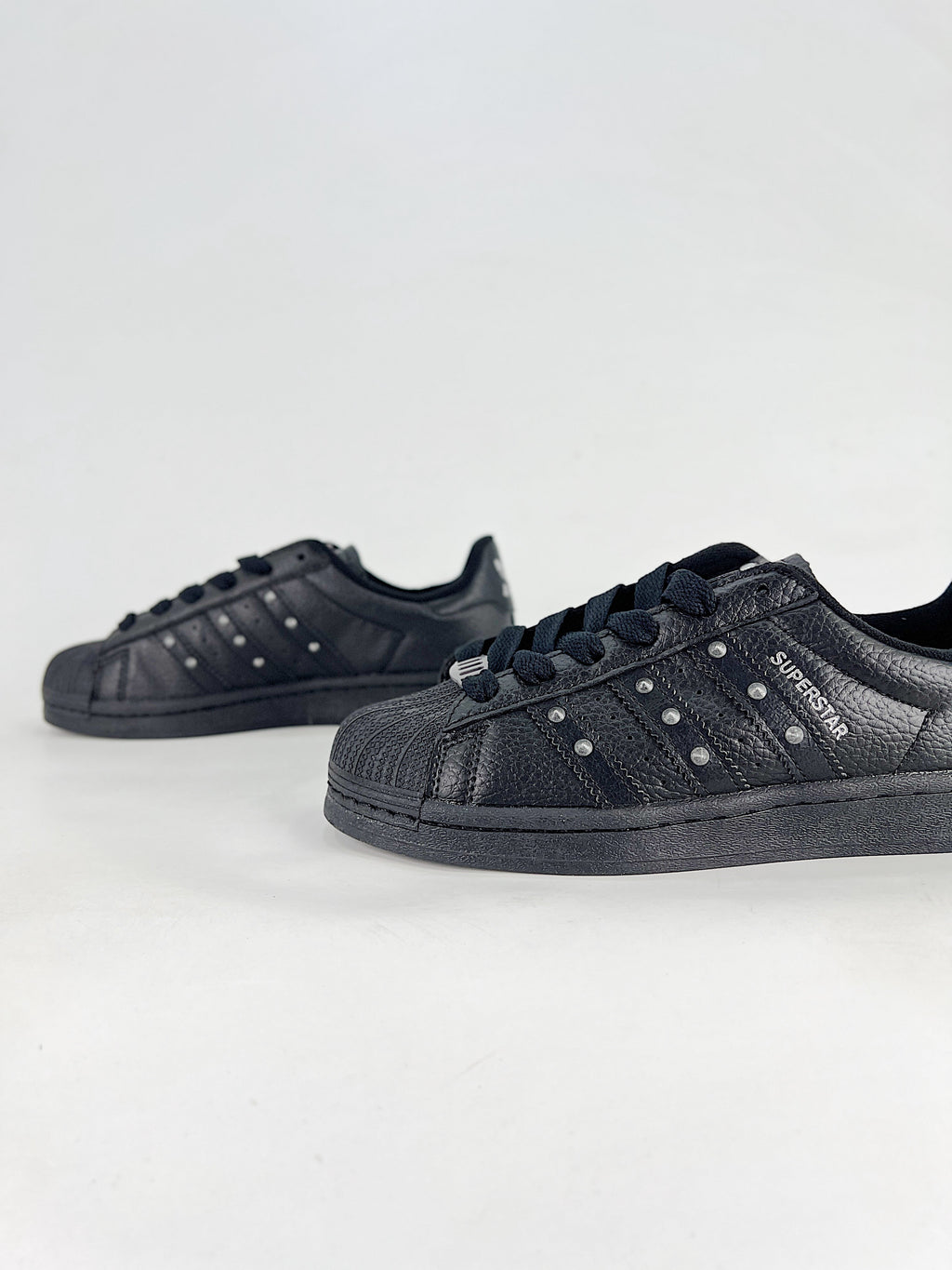 adidas Superstar Studded Leather Sneakers - Black