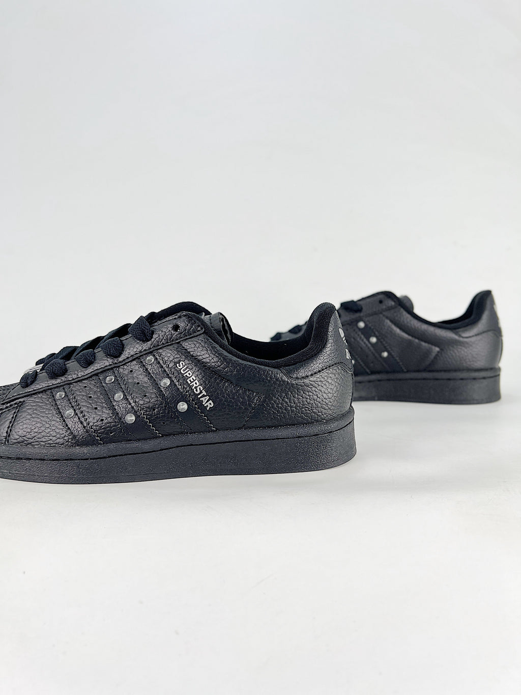 adidas Superstar Studded Leather Sneakers - Black