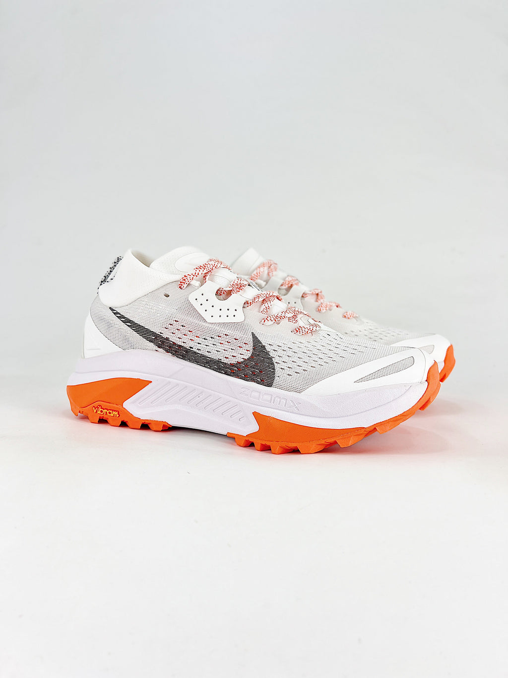 Nike ACG ZoomX Trail Running Shoes - White, Dark Gray & Orange