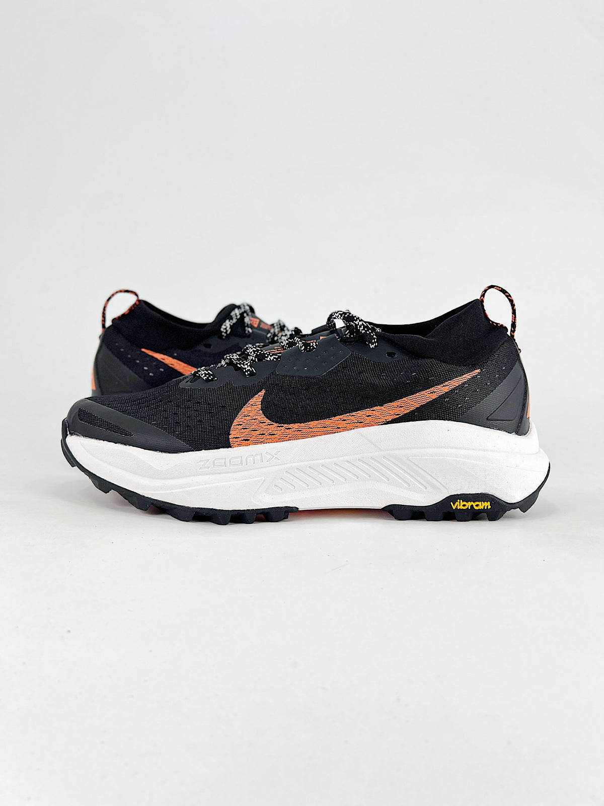 Nike ACG ZoomX Trail Running Shoes - Black, Orange & White