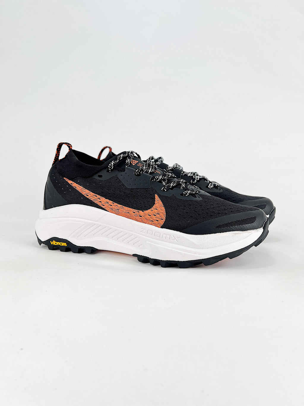Nike ACG ZoomX Trail Running Shoes - Black, Orange & White