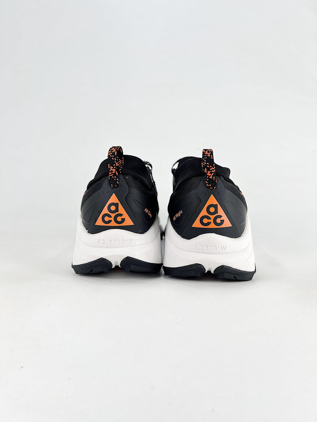 Nike ACG ZoomX Trail Running Shoes - Black, Orange & White