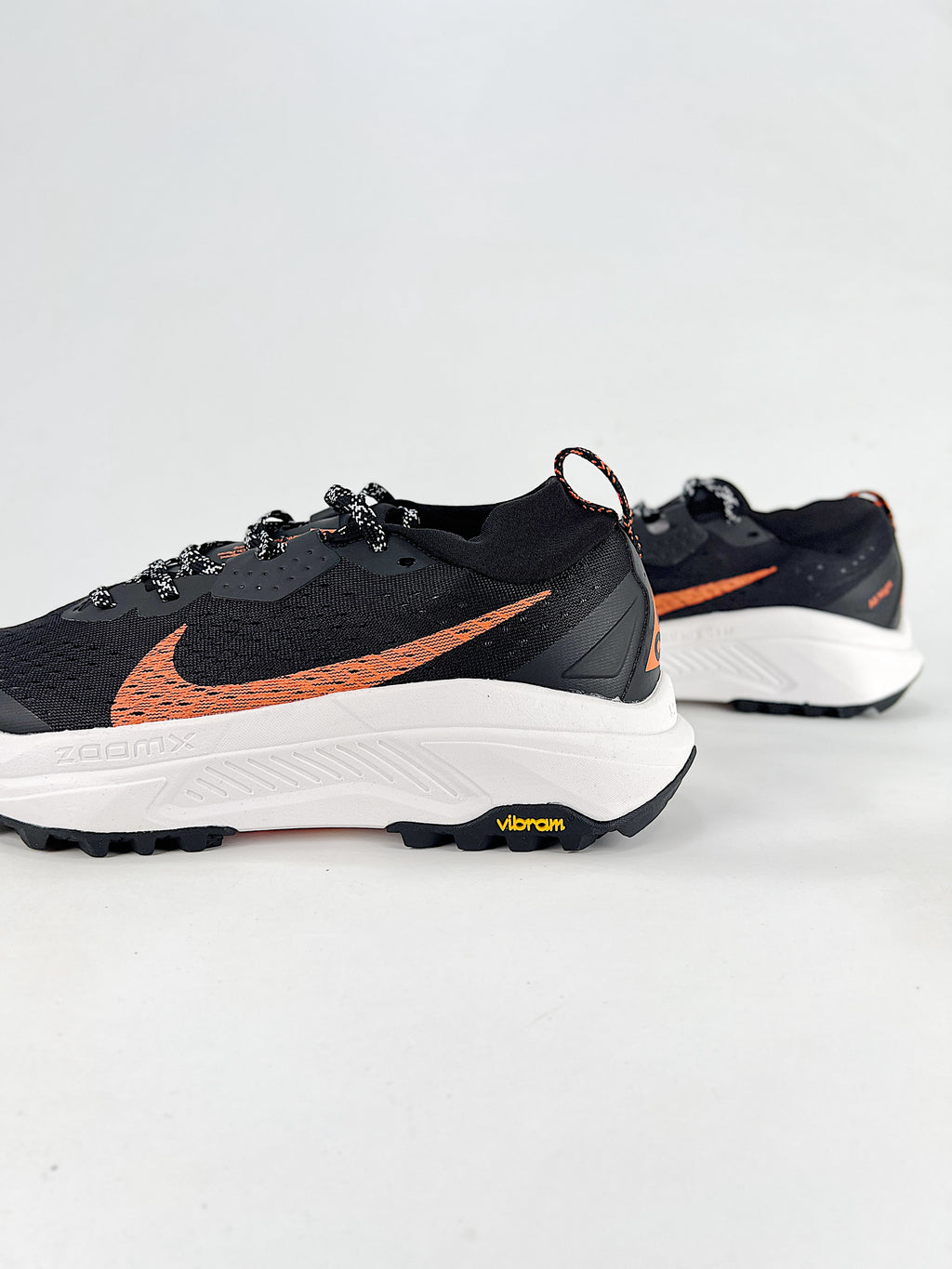 Nike ACG ZoomX Trail Running Shoes - Black, Orange & White