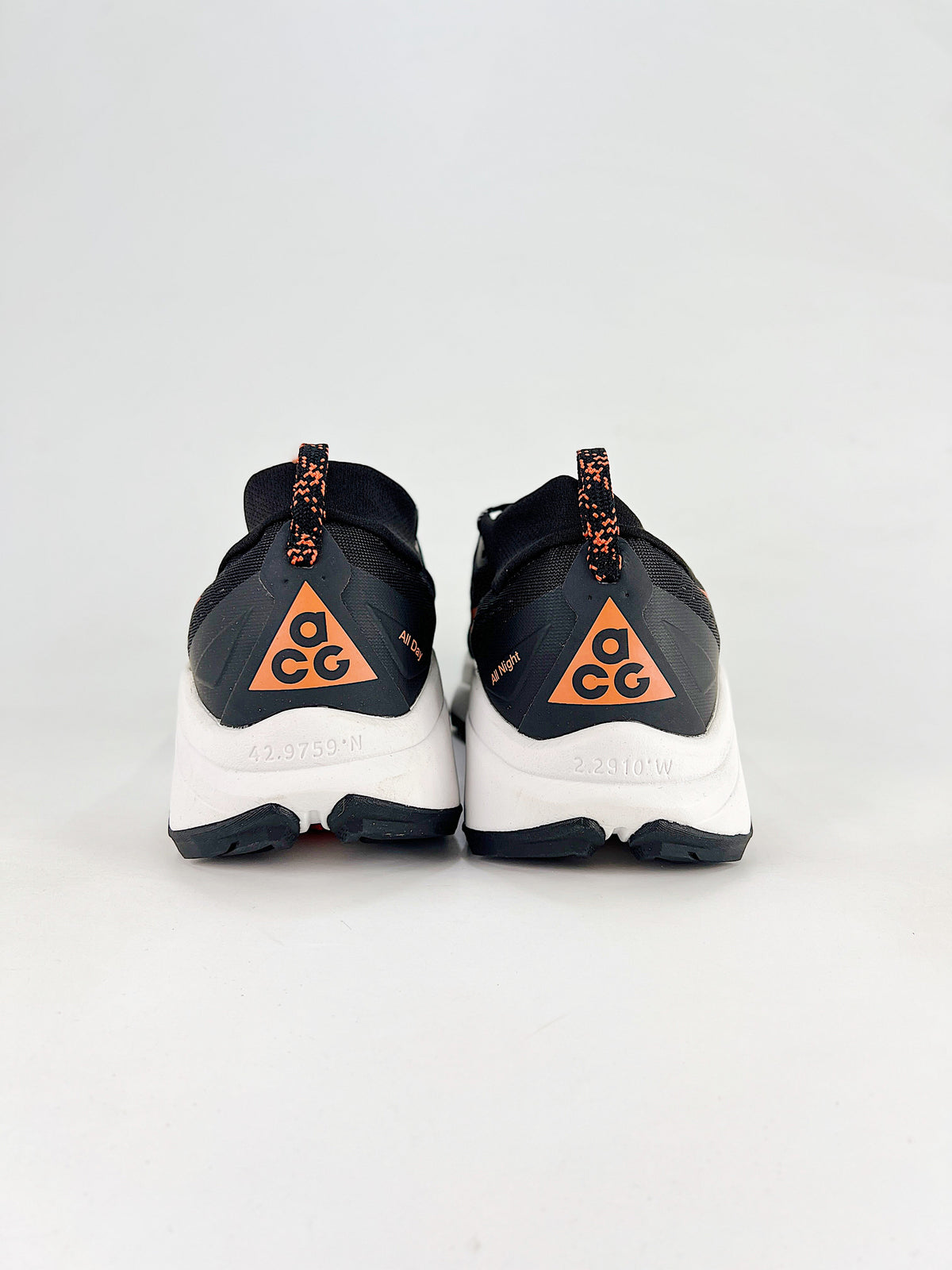 Nike ACG ZoomX Trail Running Shoes - Black, Orange & White