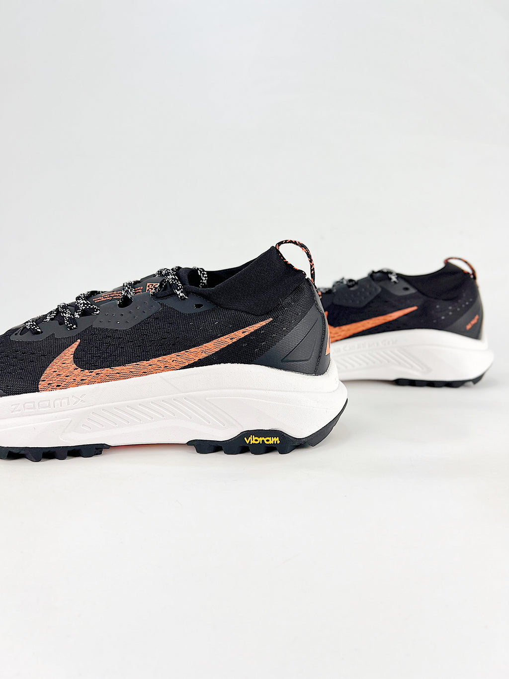 Nike ACG ZoomX Trail Running Shoes - Black, Orange & White
