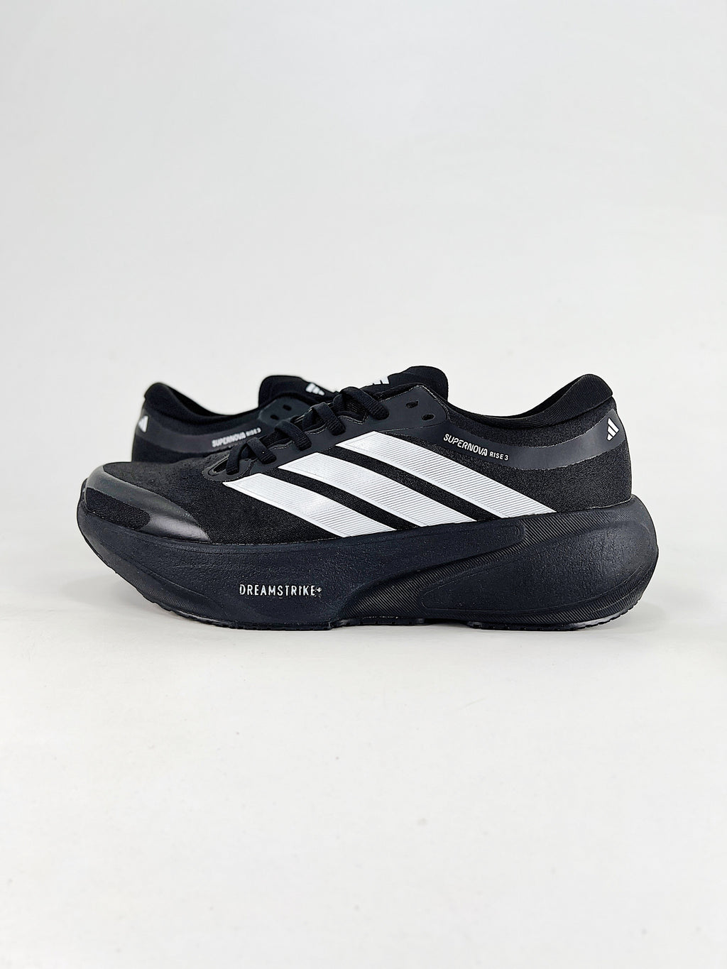 adidas Supernova Rise 3 Running Shoes - Black with White Stripes