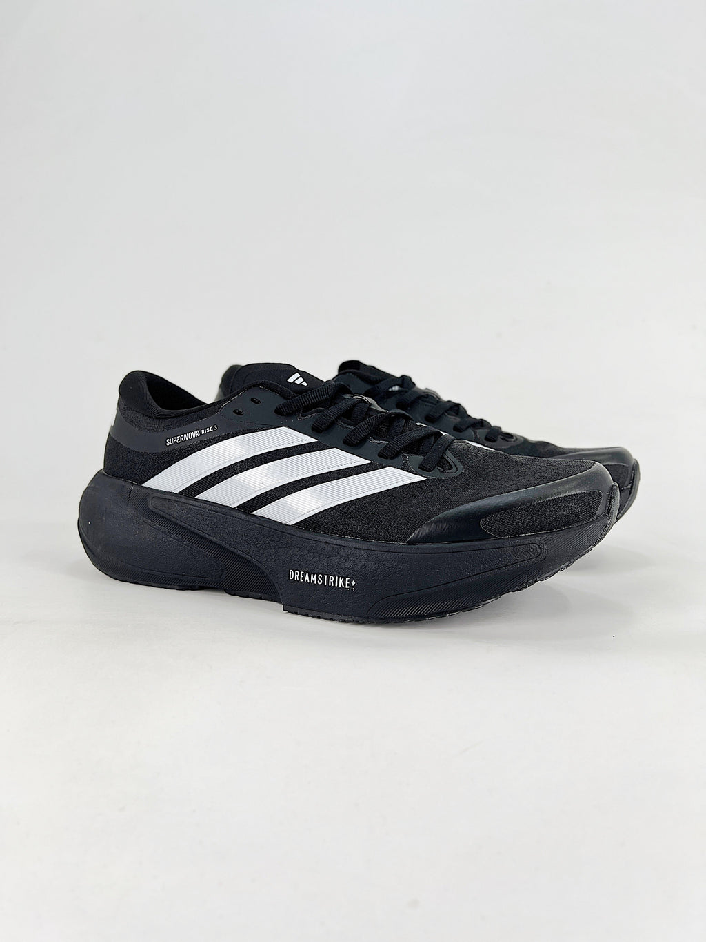adidas Supernova Rise 3 Running Shoes - Black with White Stripes
