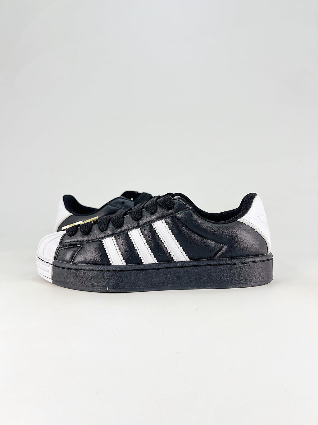 Adidas Black White Thick Sole Superstar Sneaker