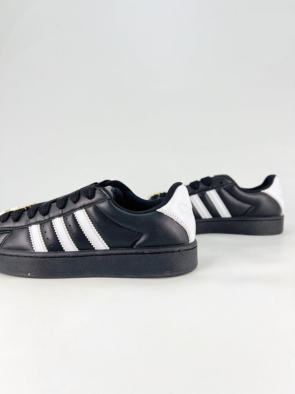 Adidas Black White Thick Sole Superstar Sneaker