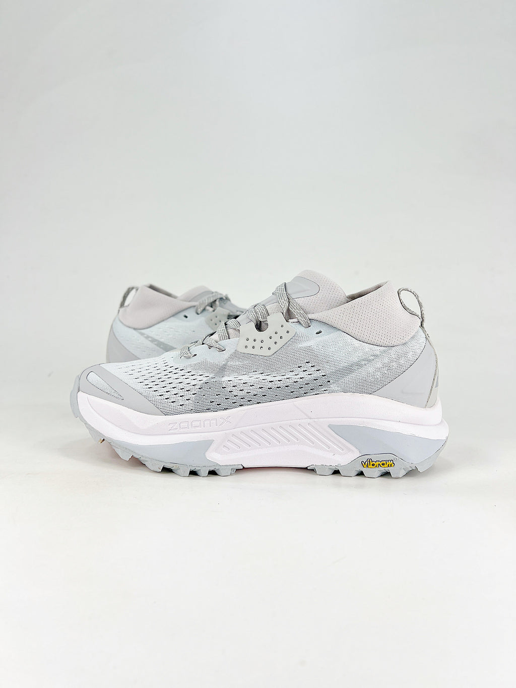 Nike ACG ZoomX Trail Running Shoes - Light Gray & White