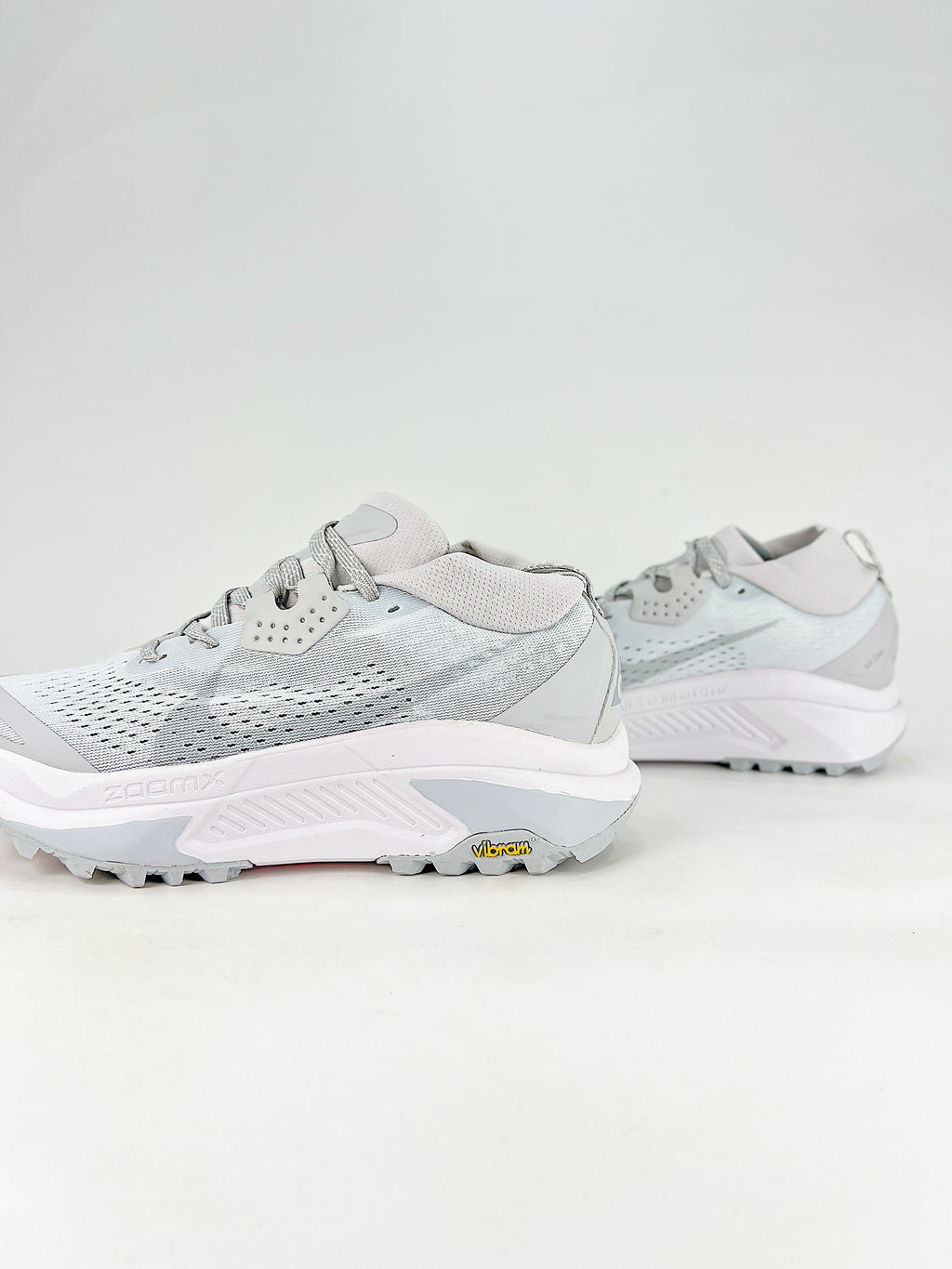 Nike ACG ZoomX Trail Running Shoes - Light Gray & White