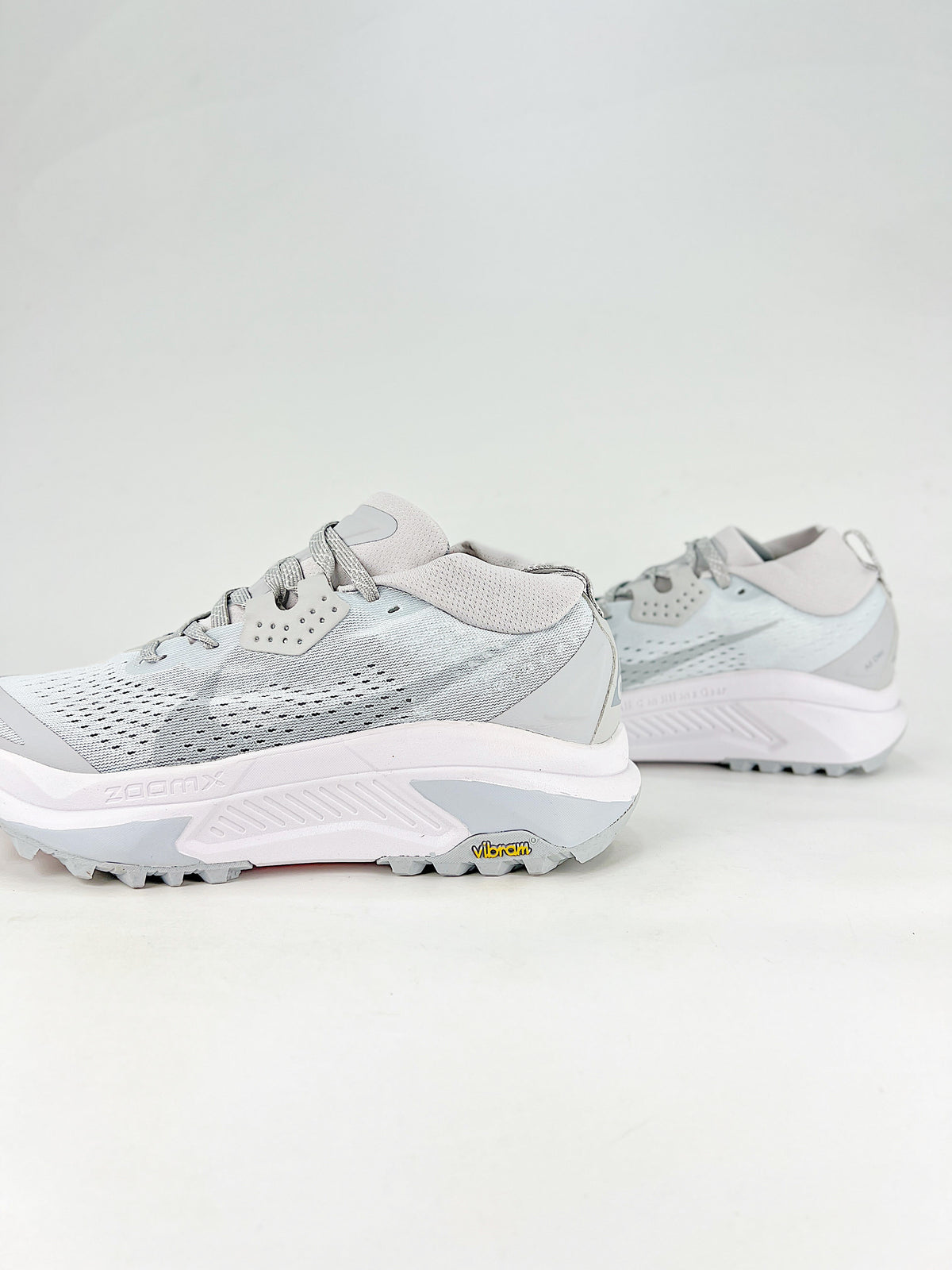 Nike ACG ZoomX Trail Running Shoes - Light Gray & White