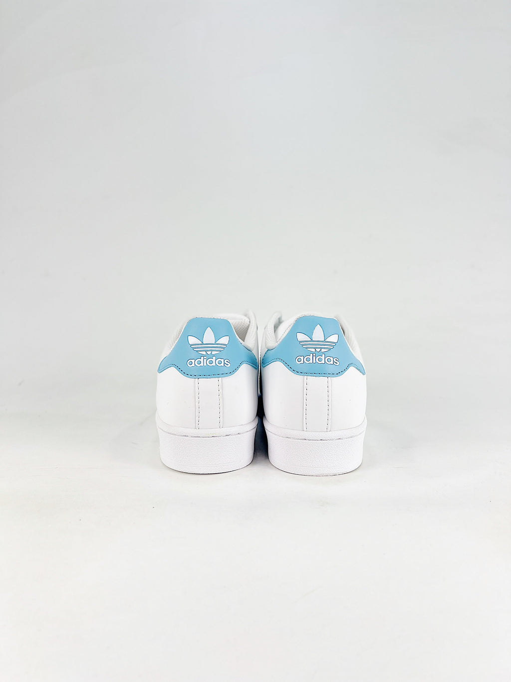 adidas Superstar Leather Sneakers - White/Light Blue