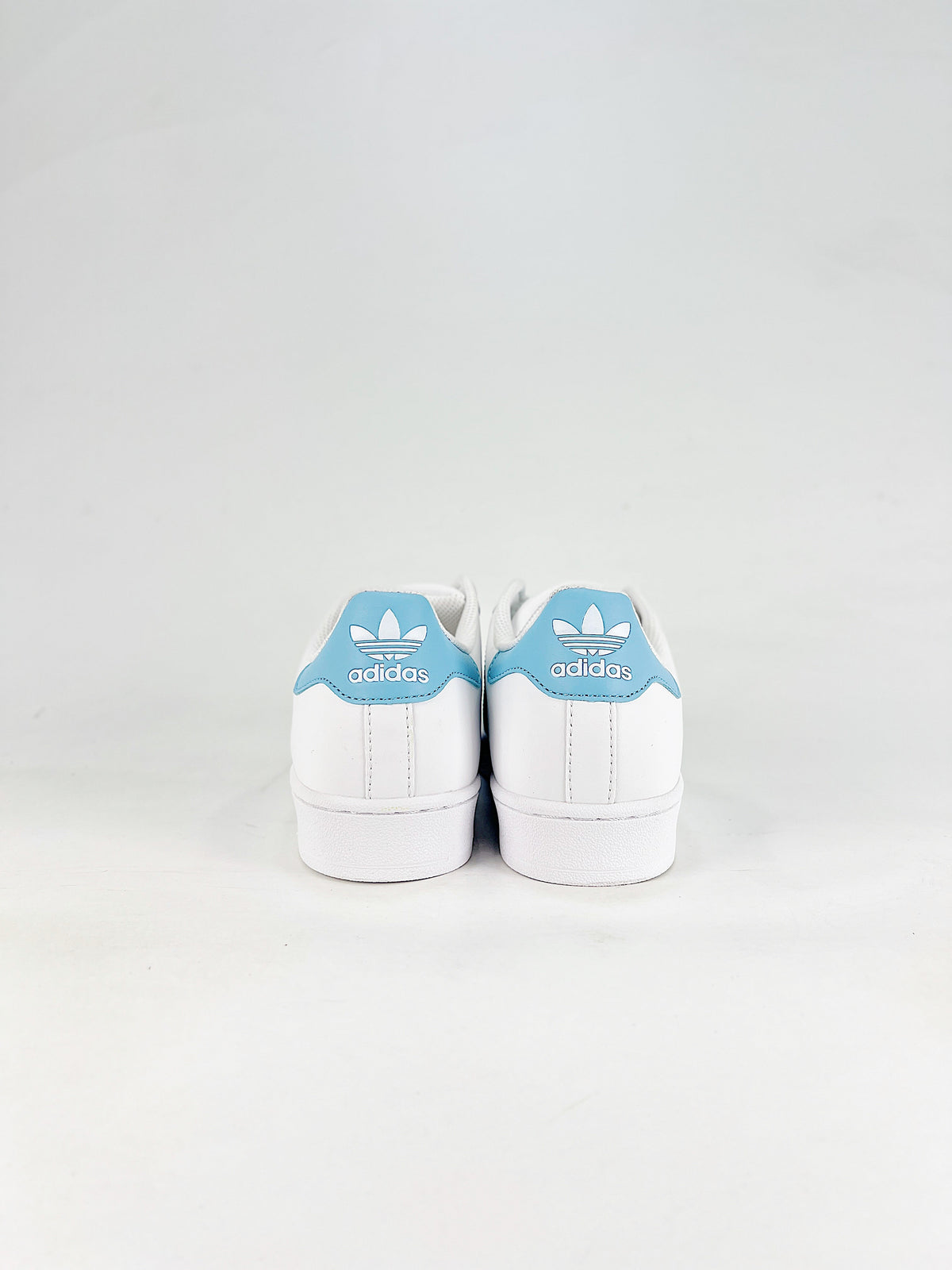 adidas Superstar Leather Sneakers - White/Light Blue