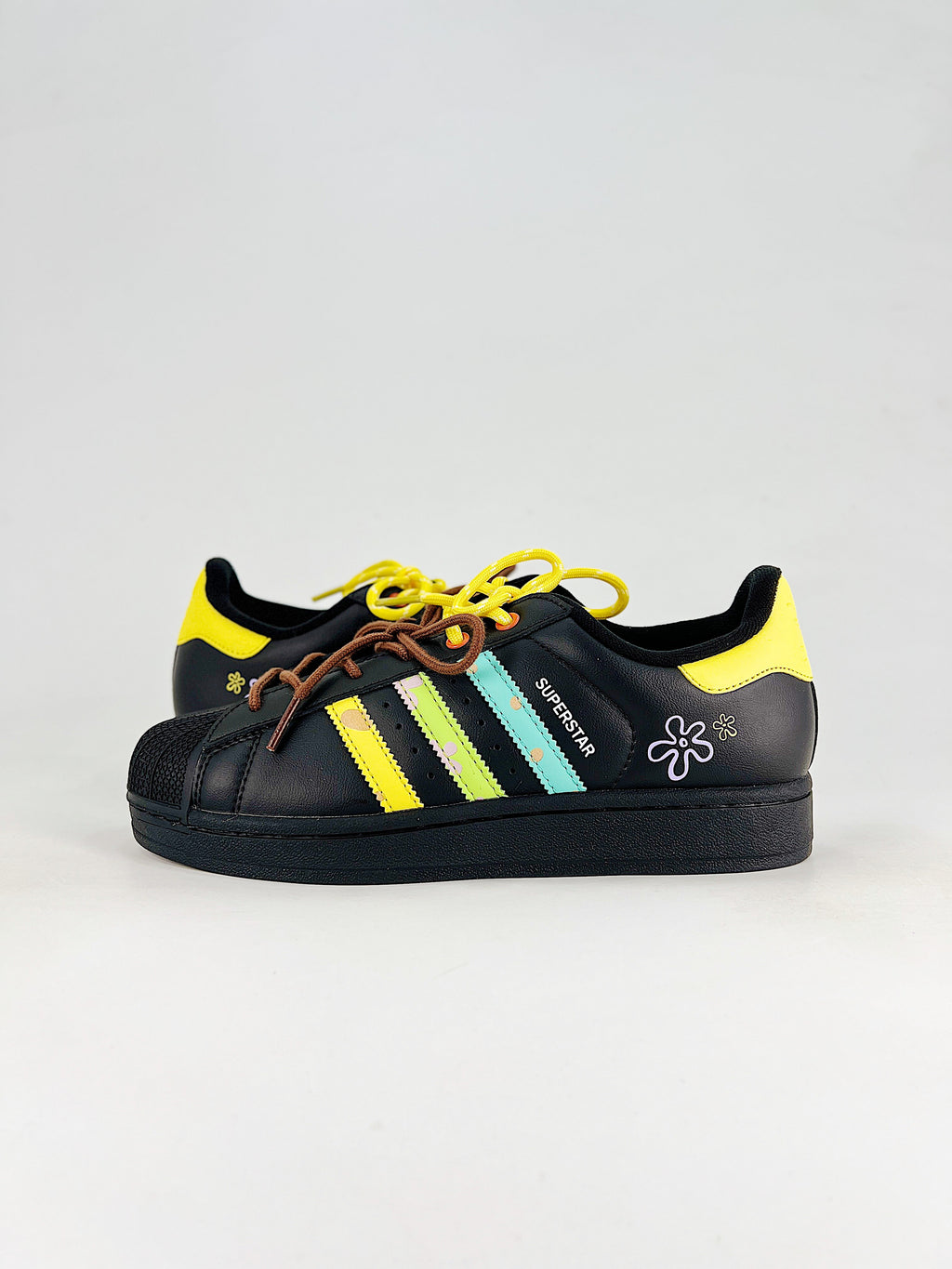 adidas Superstar Sneakers - Black with SpongeBob Detail