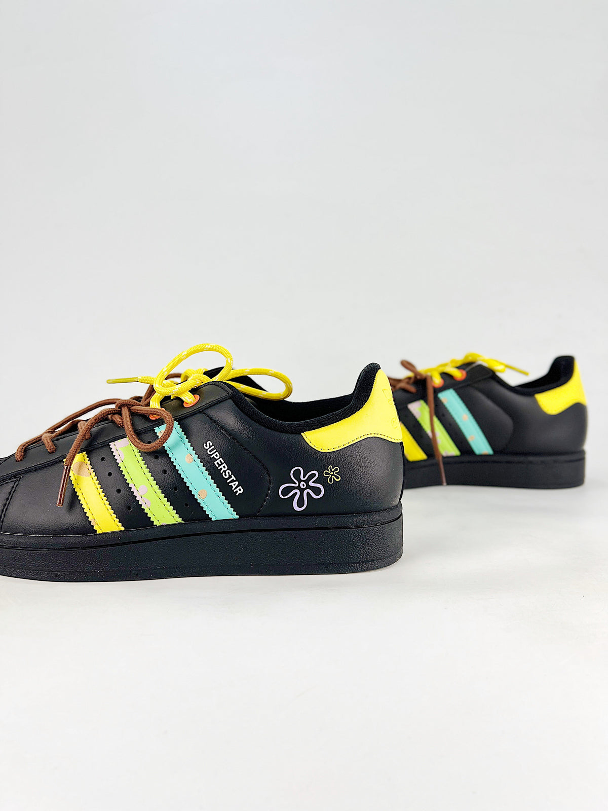 adidas Superstar Sneakers - Black with SpongeBob Detail