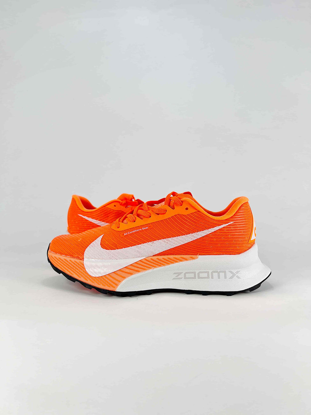 Nike ACG ZoomX Trail Running Shoes - Bright Orange & White