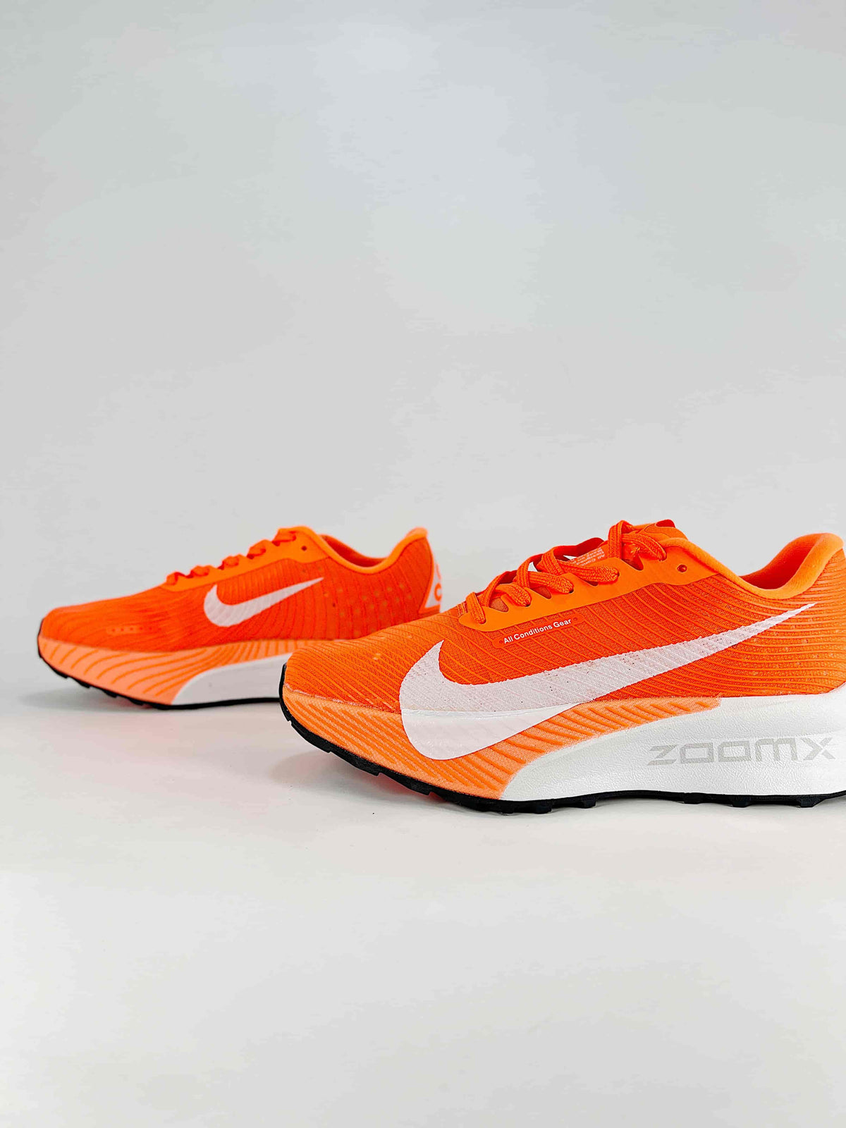 Nike ACG ZoomX Trail Running Shoes - Bright Orange & White
