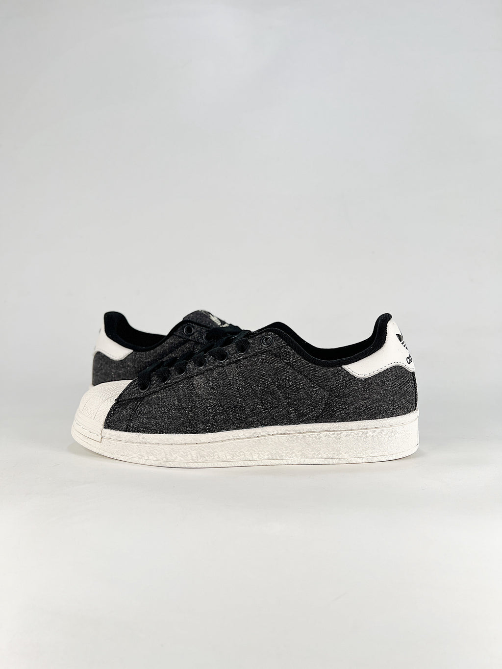 Adidas Black Denim Superstar Sneaker