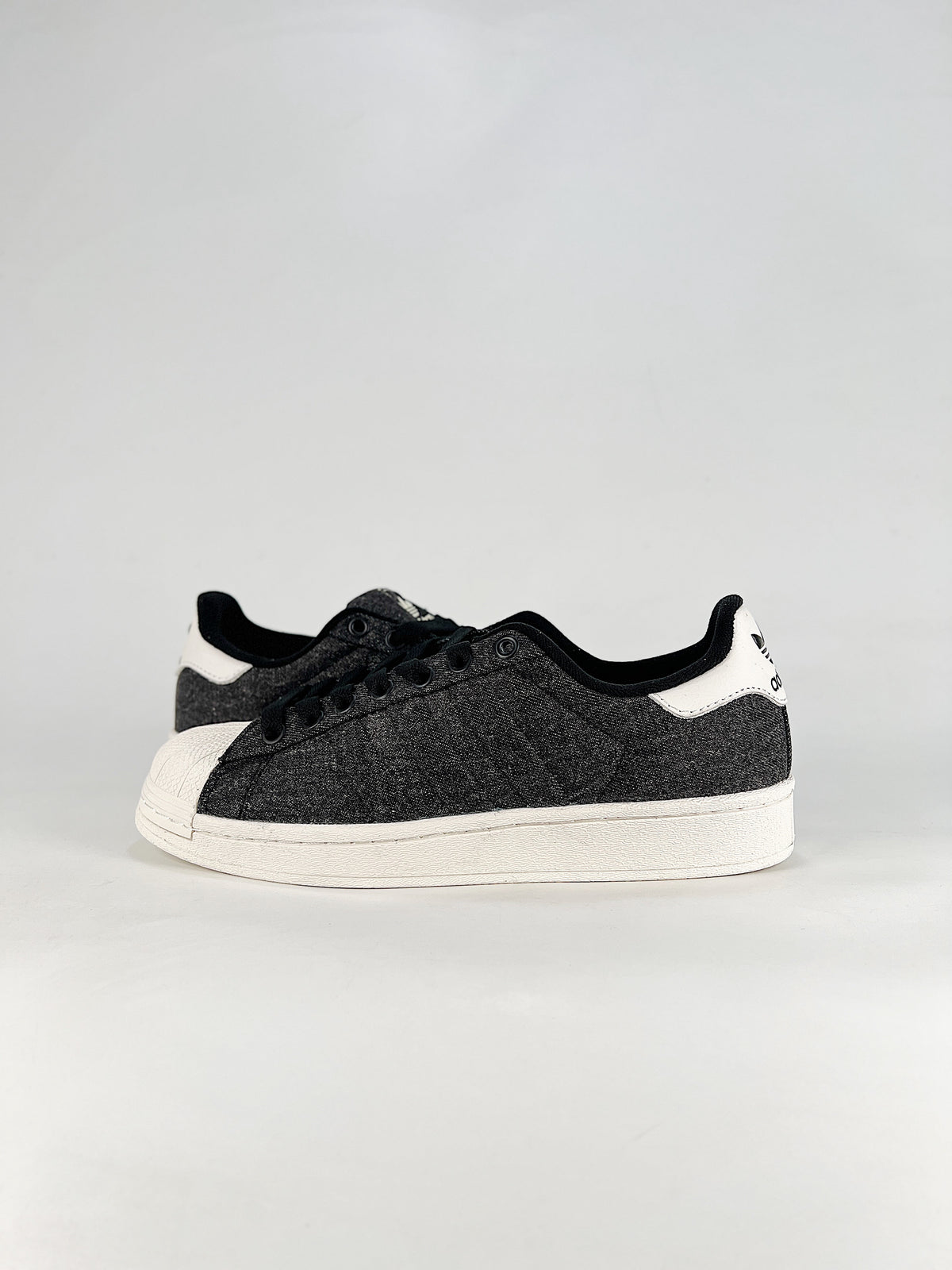 Adidas Black Denim Superstar Sneaker