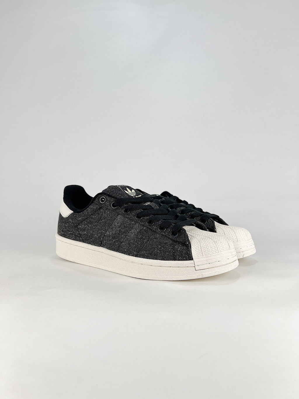 Adidas Black Denim Superstar Sneaker