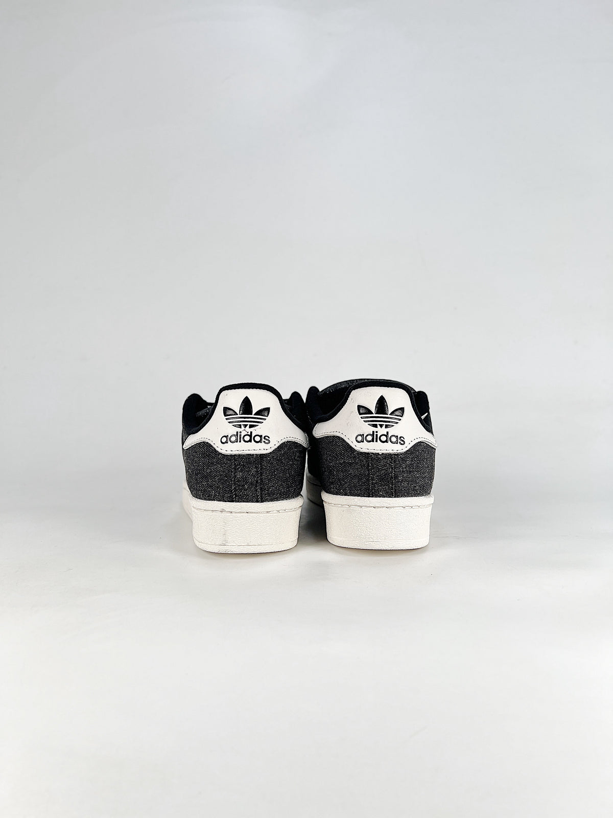 Adidas Black Denim Superstar Sneaker