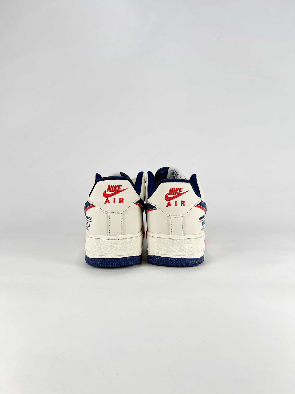 Nike Air Force 1 Sneakers - White, Navy & Red