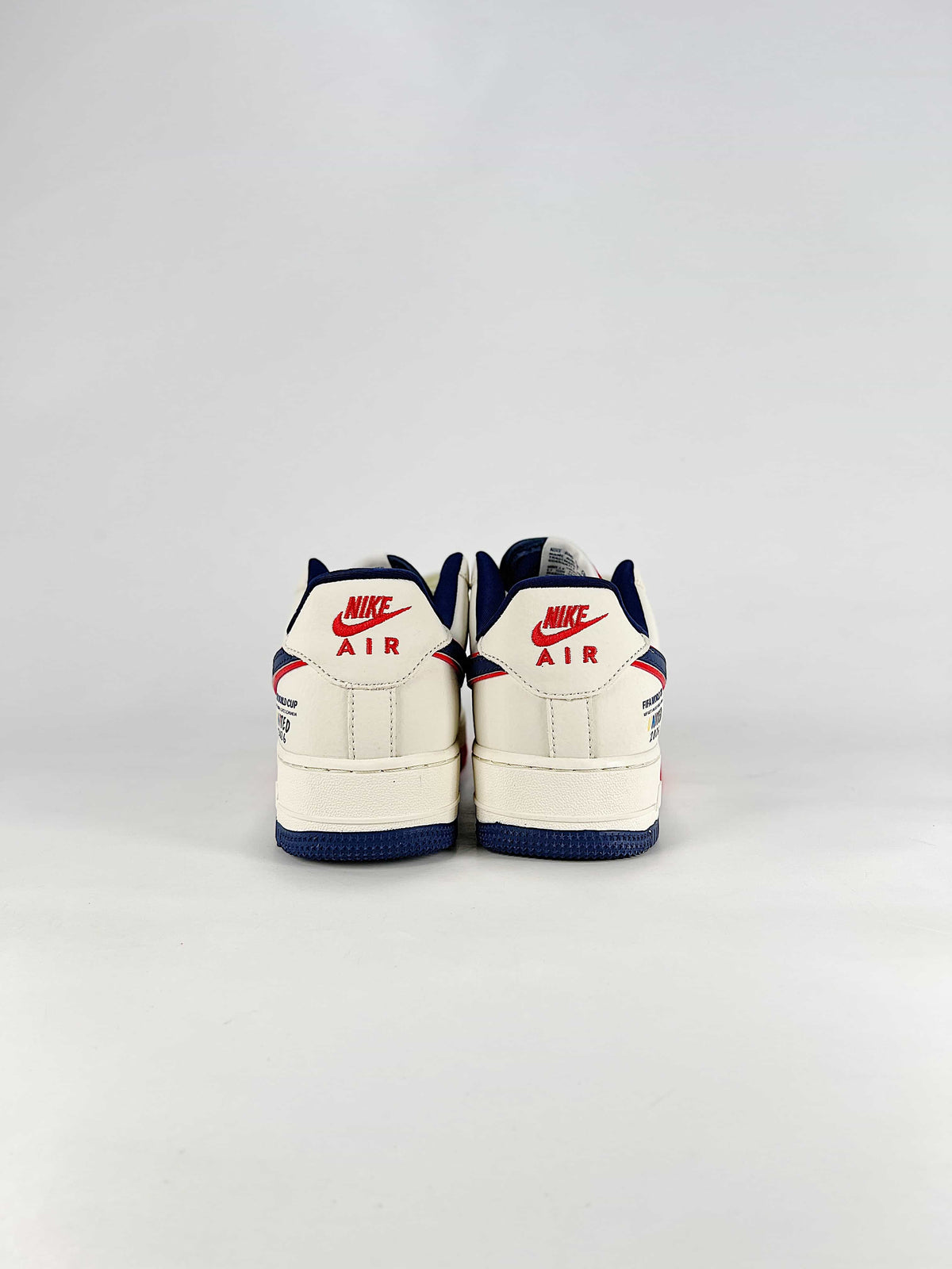 Nike Air Force 1 Sneakers - White, Navy & Red