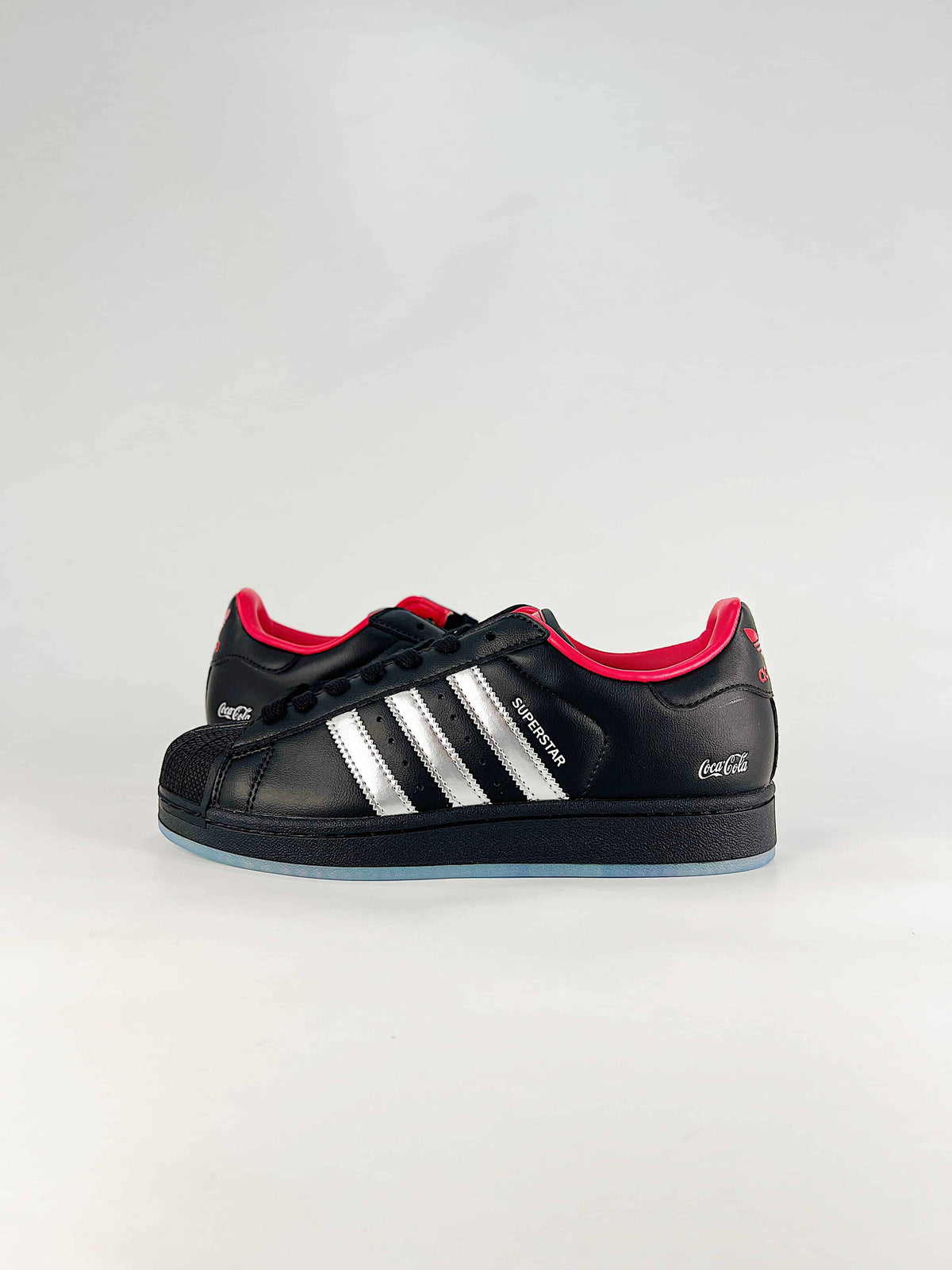 adidas Superstar Sneakers - Black with Coca-Cola Detail