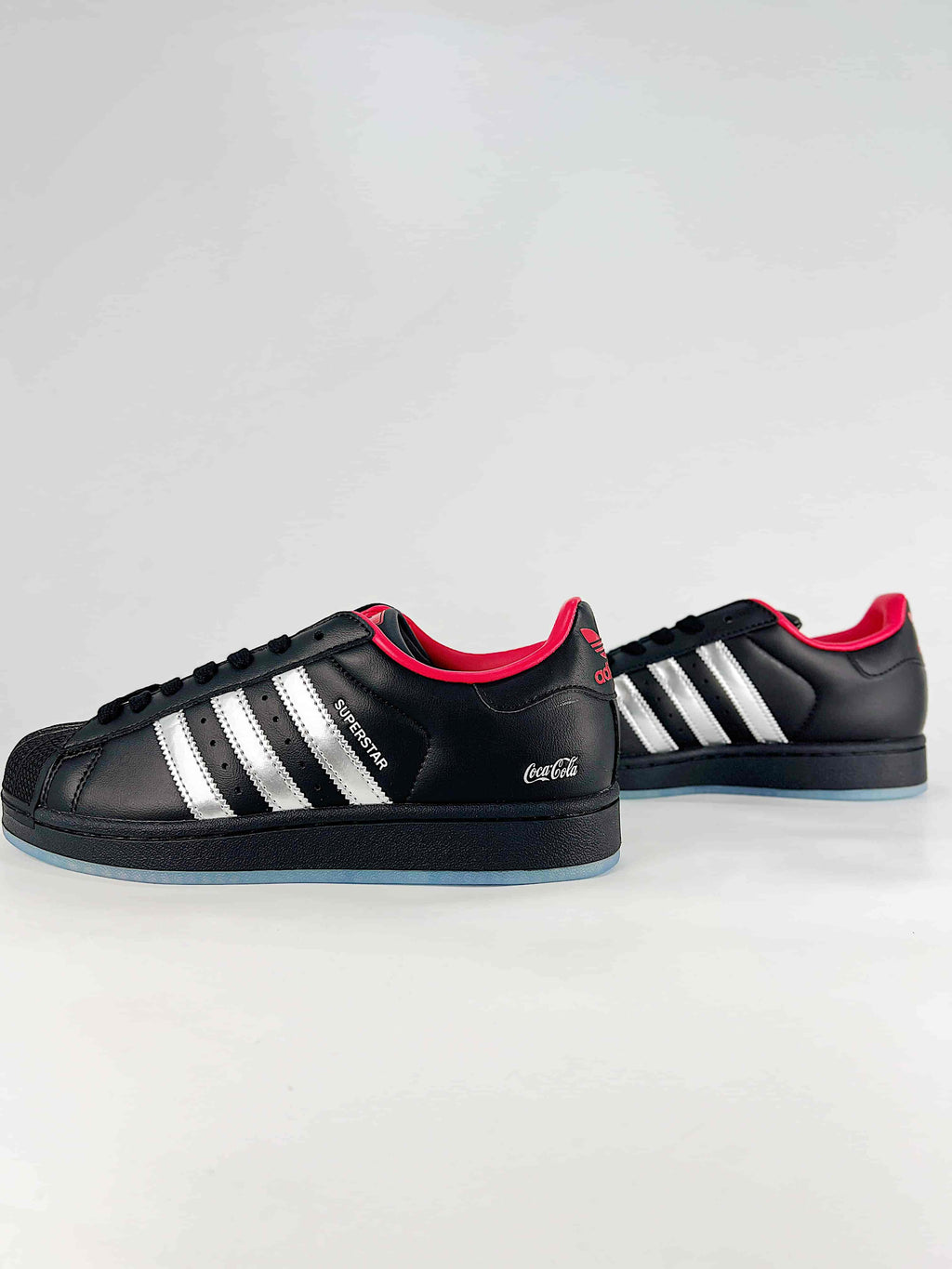 adidas Superstar Sneakers - Black with Coca-Cola Detail