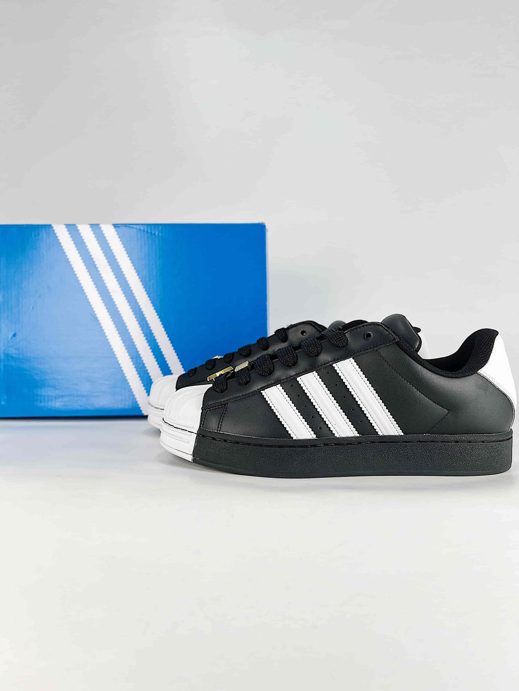 Adidas Black White Split Superstar Sneaker