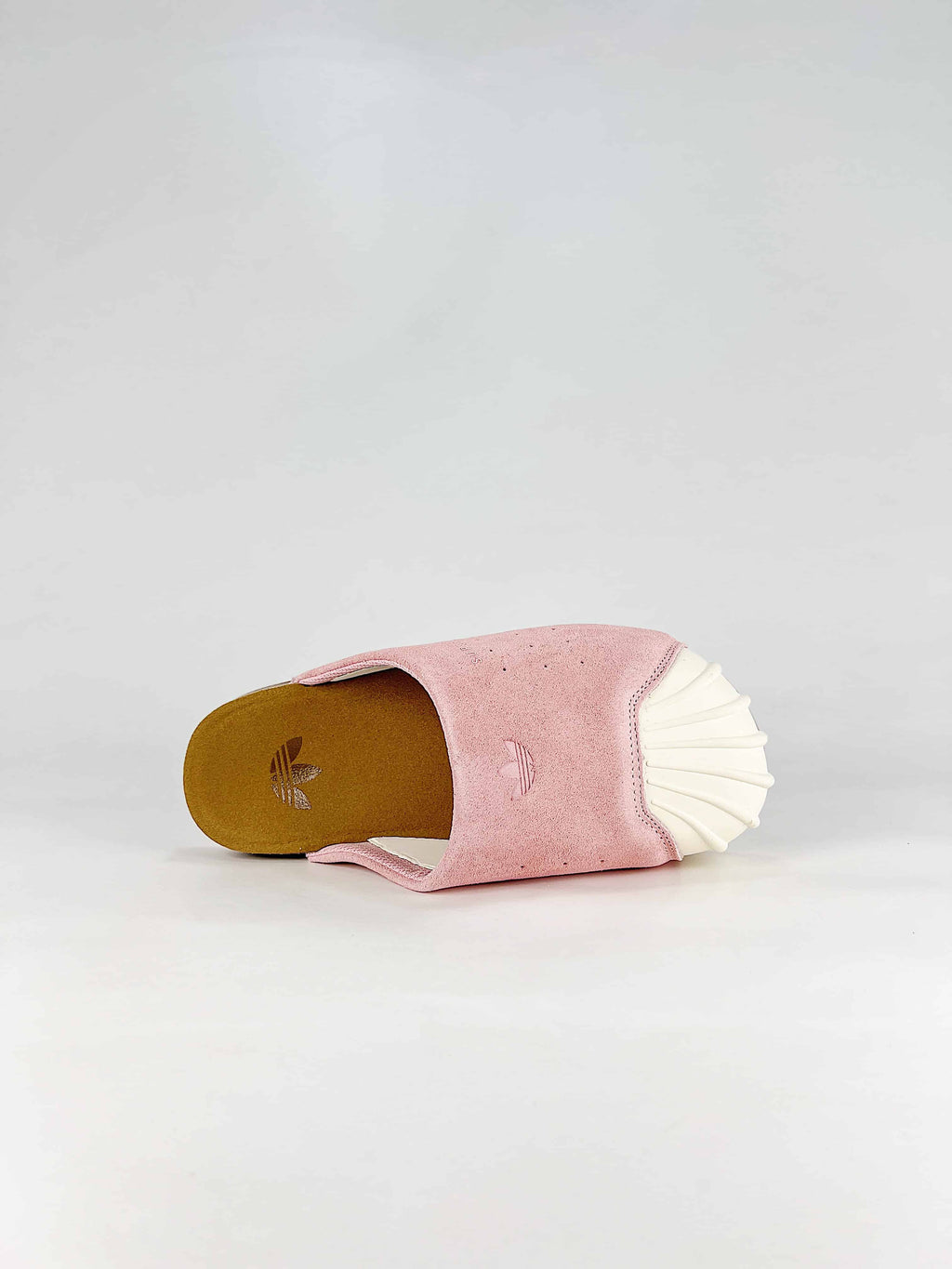 adidas Superstar Suede Slippers - Pink with Cork Sole