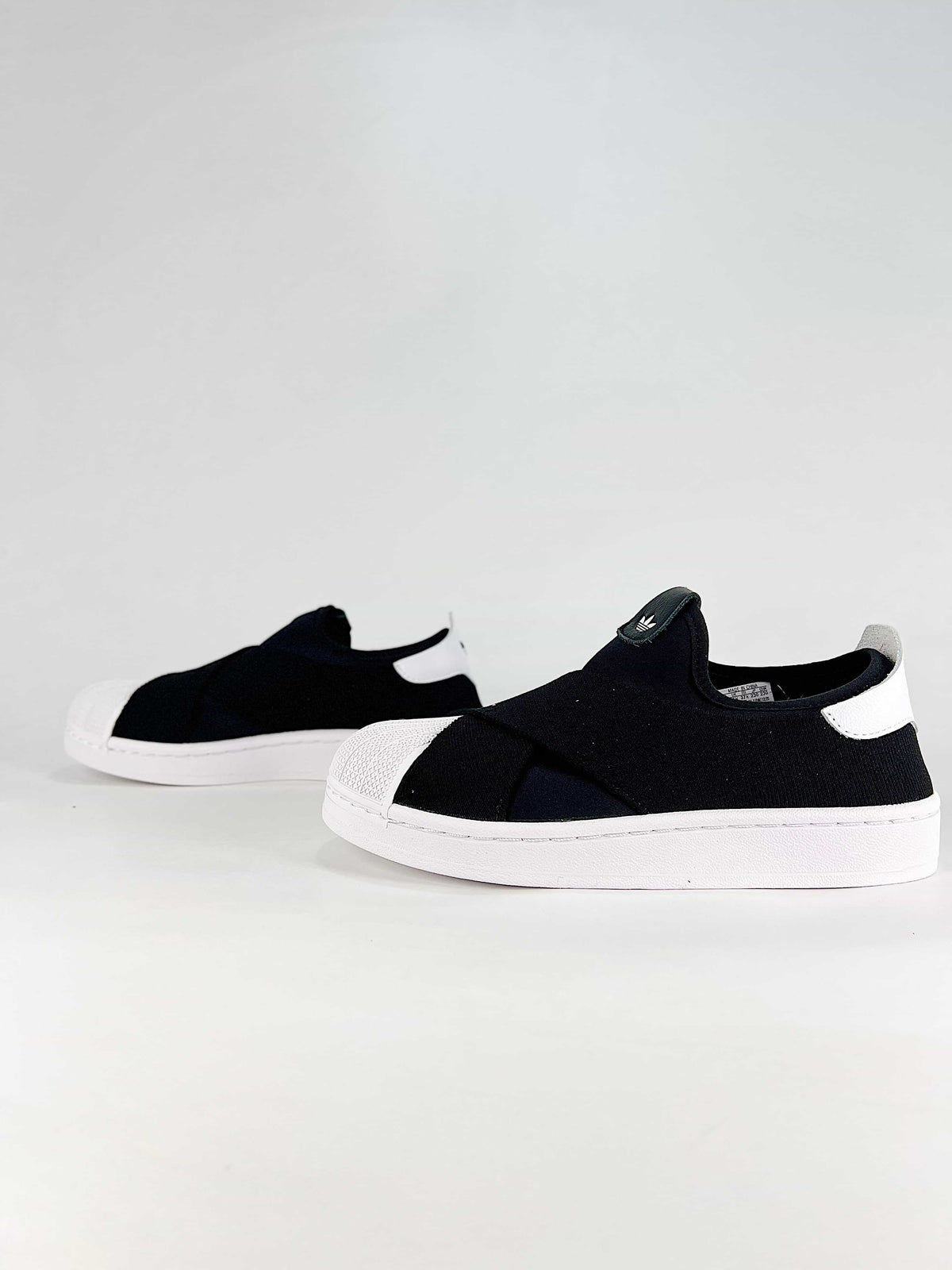 adidas Superstar Cross-Strap Slip-On Sneakers - Black/White