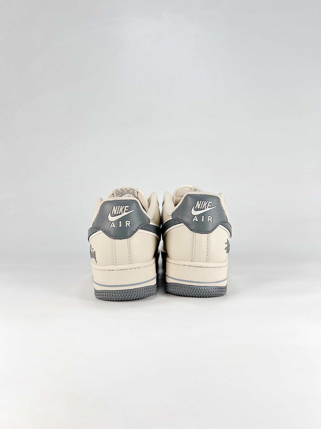 Nike Air Force 1 Suede Sneakers - Cream & Gray