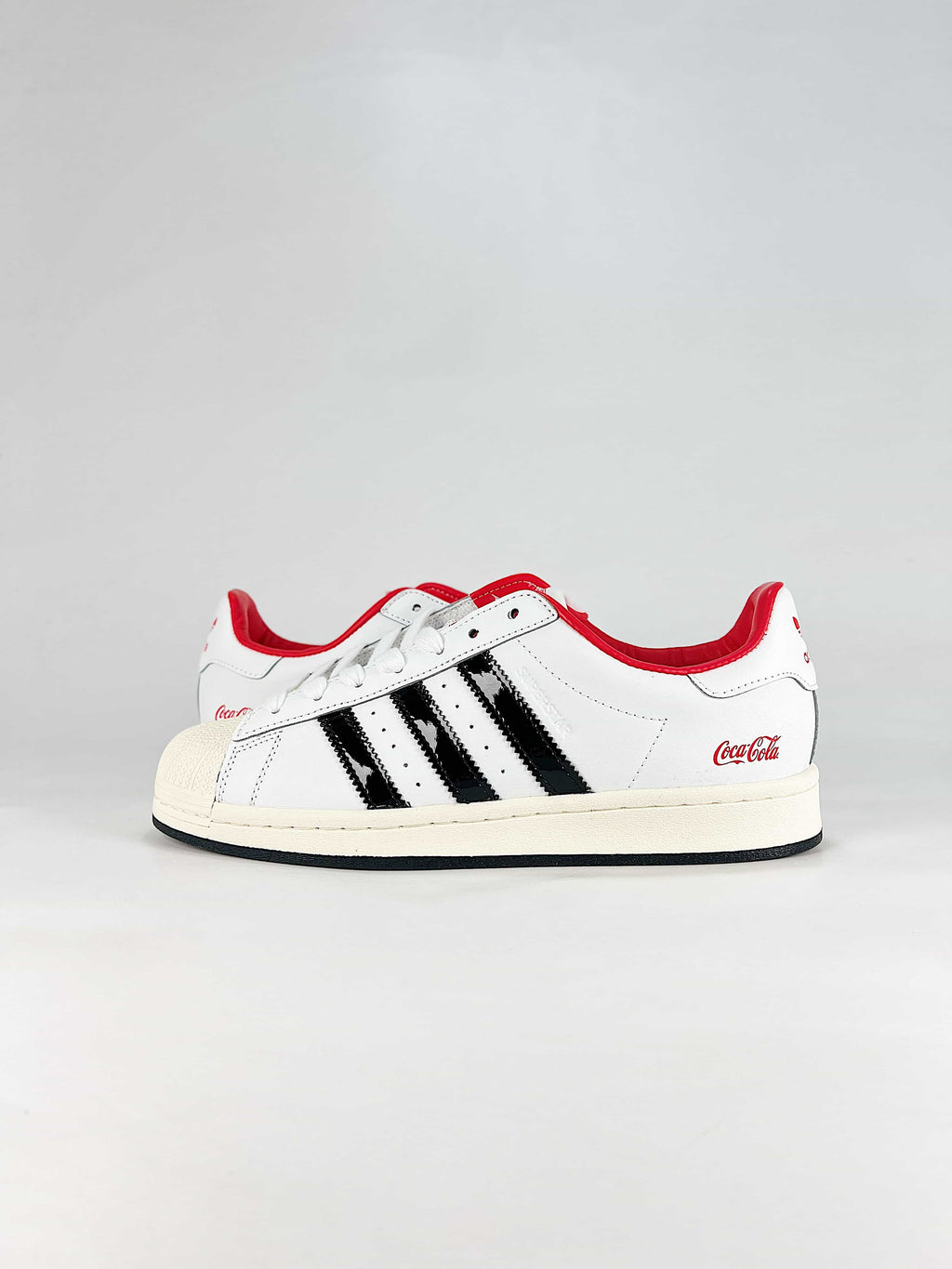 adidas Superstar Sneakers - White/Black with Coca-Cola Detail